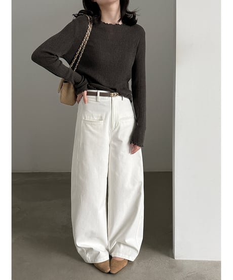 patch pocket pants / 2color　hm3255