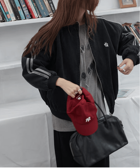 padded denim jacket / 2color　hm3291