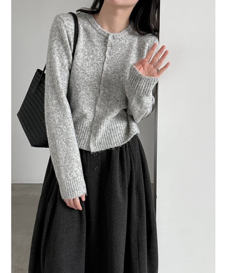 wool blend cardigan / 4color　hm3249