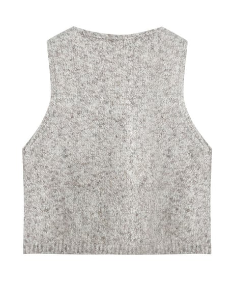 marled wool vest / 3color　hm3226