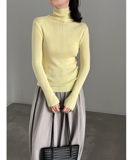 turtleneck knit top / 11color　hm3252