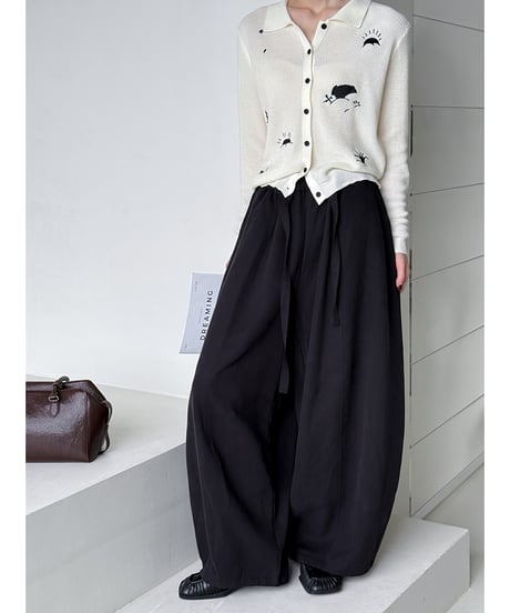 tencel wide pants / 3color　hm3289