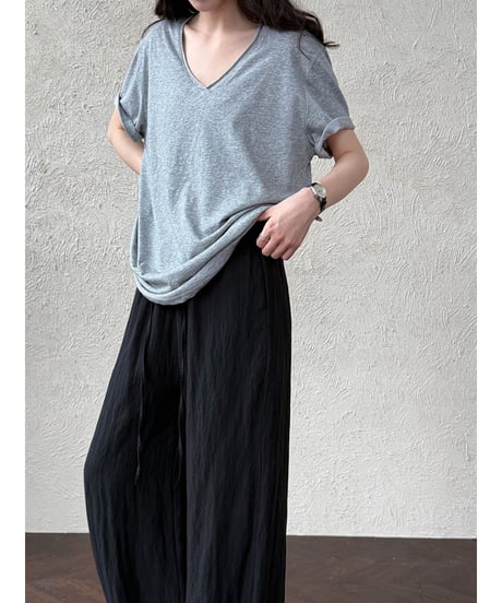 relaxed straight pants / 4color　hm3018