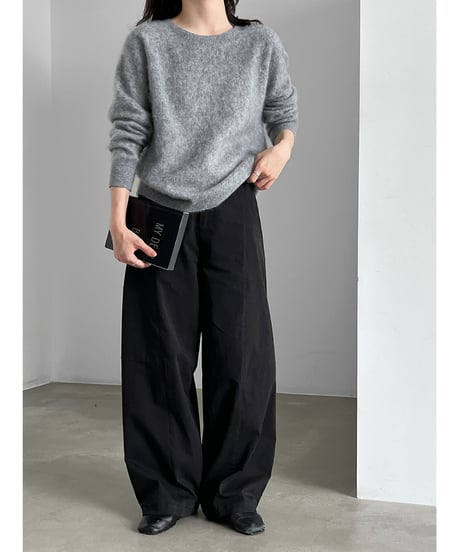 fuzzy crewneck sweater / 7color　hm3260