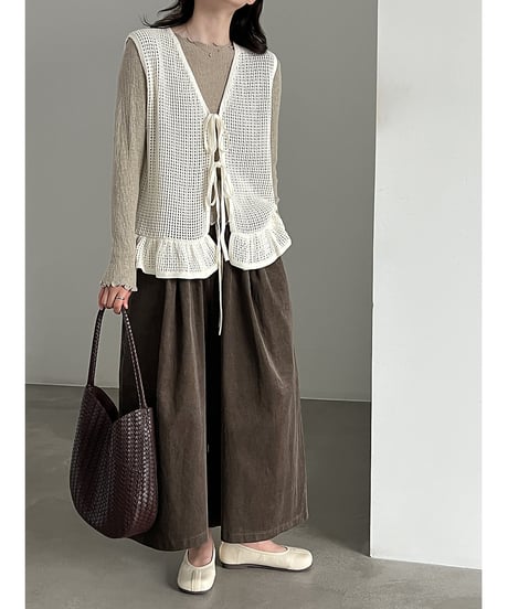 corduroy wide pants / 2color　hm3231