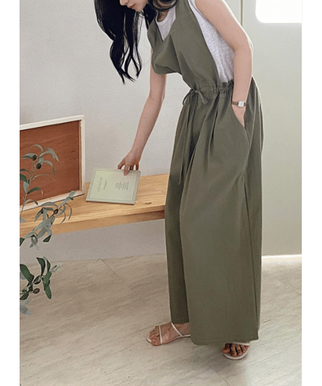 apron wide pants / 4color　hm2990