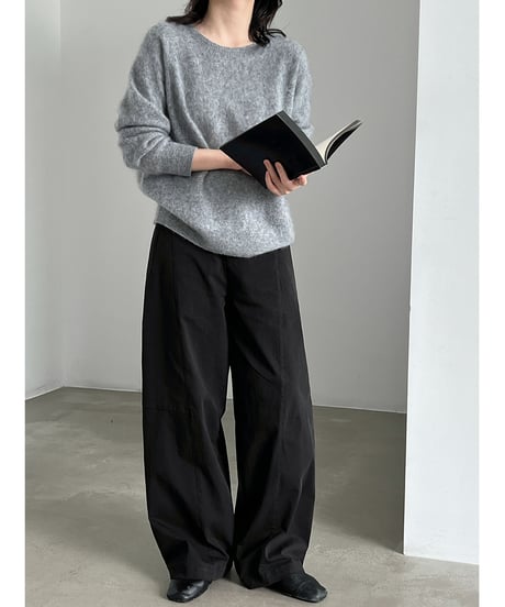 fuzzy crewneck sweater / 7color　hm3260