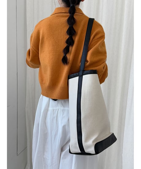 zip knit cardigan / 4color　hm3217