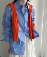 asymmetric stripe shirt / 2color　hm3251