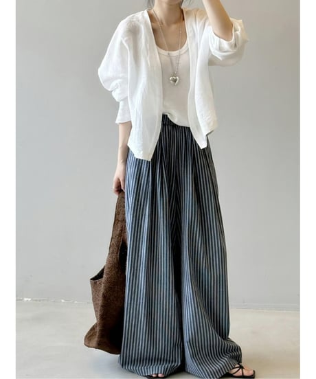 stripe wide pants / 2color　hm2987