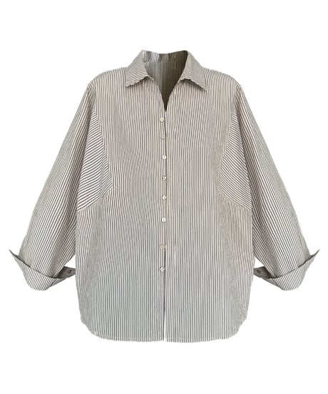 striped shell shirt　hm3223