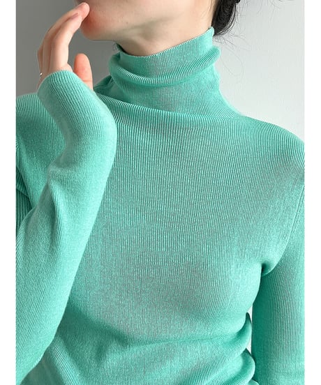 turtleneck knit top / 11color　hm3252