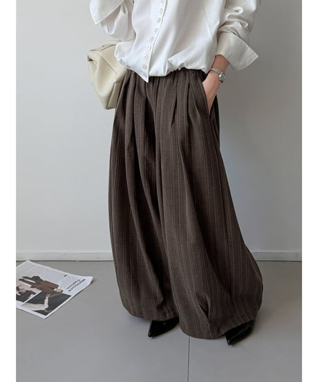 striped wide pants / 2color　hm3280