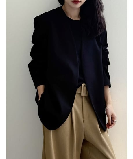 collarless tailored jacket　hm3276