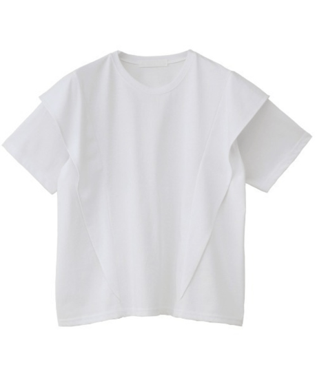 fold sleeve tee / 2color　hm3006