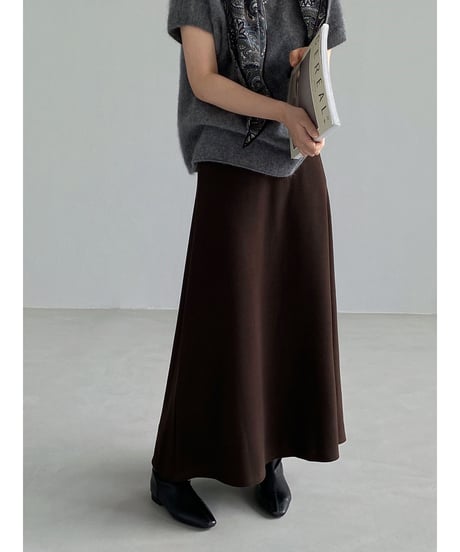 flowing a-line skirt / 4color　hm3286