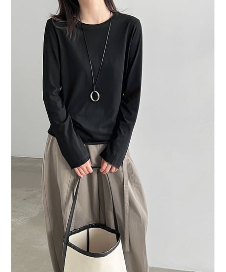 rolled neck top / 3color　hm3107