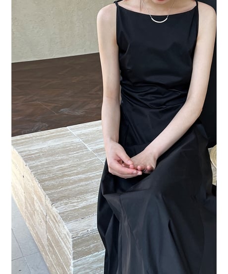minimal black dress　hm3023