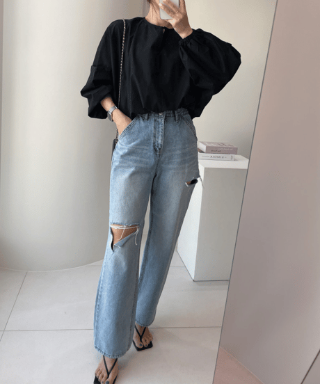 lantern sleeve shirt / 3color　hm3027