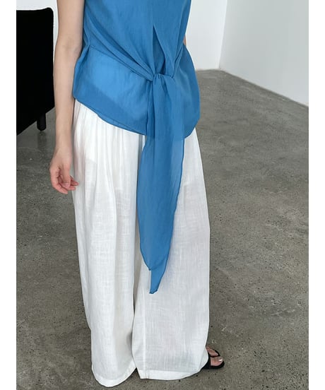 linen wide pants / 3color　hm3016