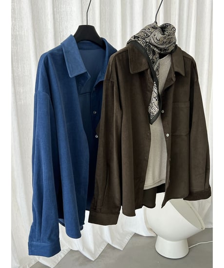 corduroy loose shirt / 2color　hm3244