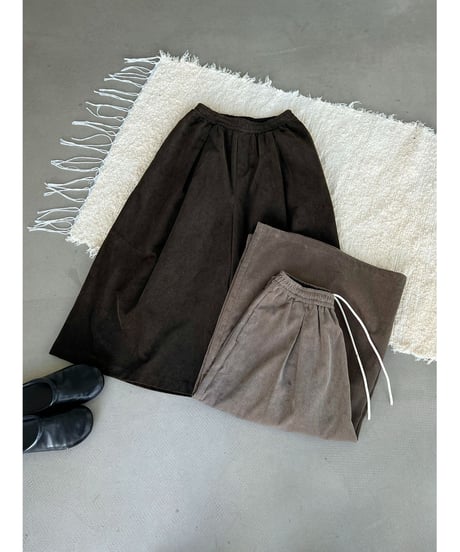 corduroy wide pants / 2color　hm3231