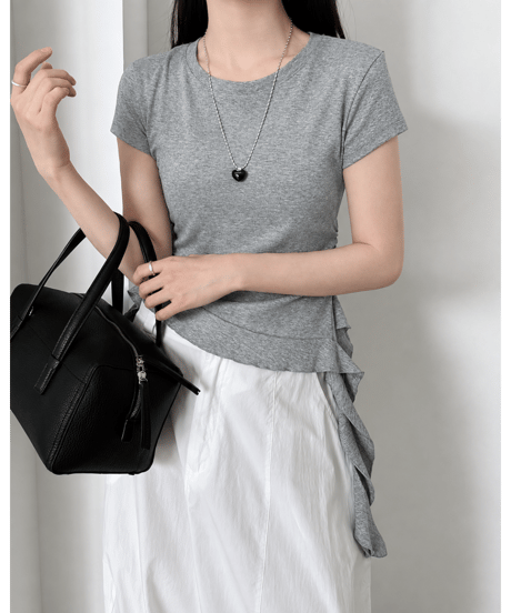 sidetie slim tee / 3color　hm3085