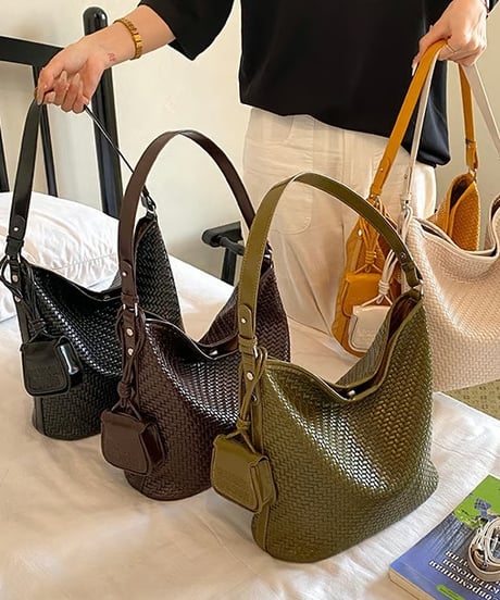 woven shoulder bag / 5color　hm3026