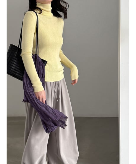 turtleneck knit top / 11color　hm3252