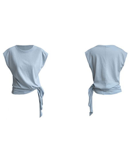 side tie tee / 4color　hm3008