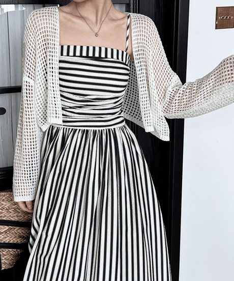 striped cami dress　hm3021