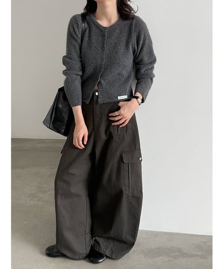 soft crew cardigan / 3color　hm3266