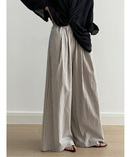 stripe wide pants / 2color　hm2987