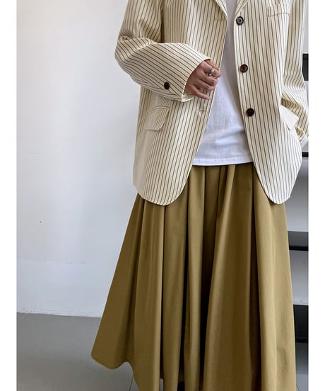 pleated flare skirt / 3color　hm3204