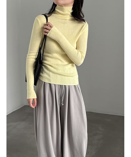 turtleneck knit top / 11color　hm3252