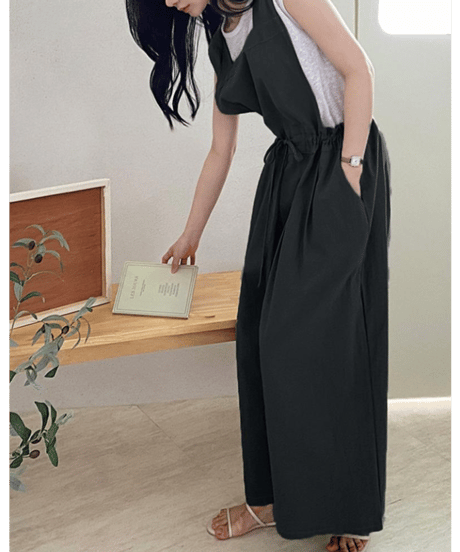 apron wide pants / 4color　hm2990