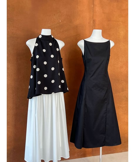 minimal black dress　hm3023