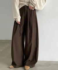 drawstring tailored pants / 2color　hm3258