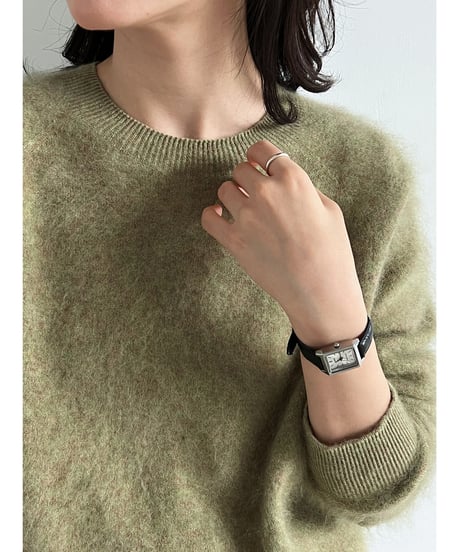 fuzzy crewneck sweater / 7color　hm3260
