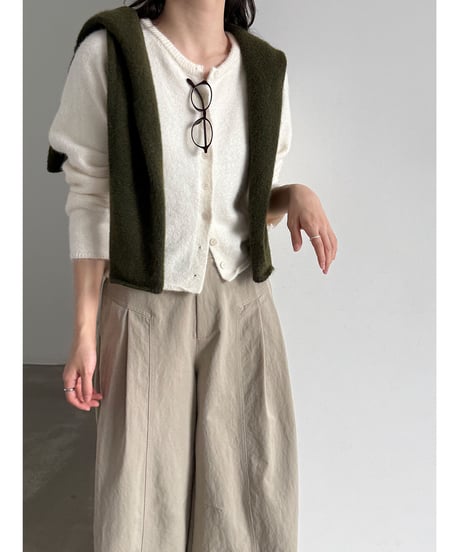 soft crew cardigan / 3color　hm3266