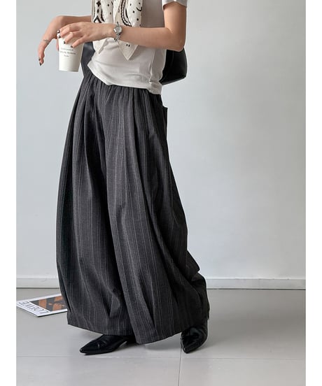 striped wide pants / 2color　hm3280