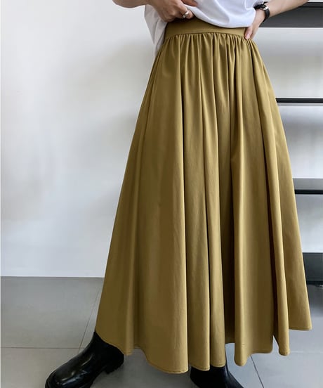 pleated flare skirt / 3color　hm3204
