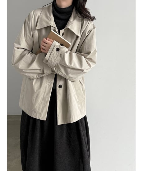 minimal collar jacket / 2color　hm3254