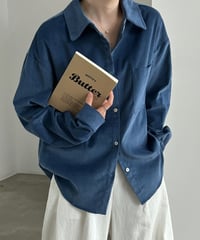 corduroy loose shirt / 2color　hm3244