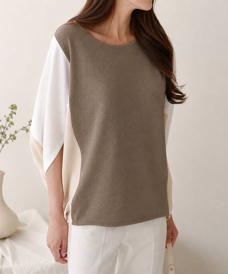 color block top / 7color　hm2971