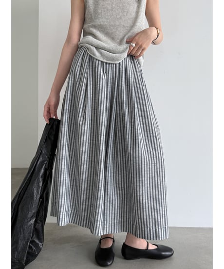 striped wide pants　hm3015