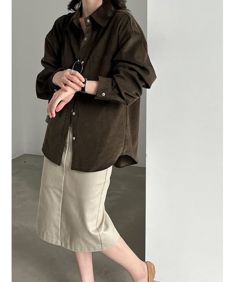 corduroy loose shirt / 2color　hm3244