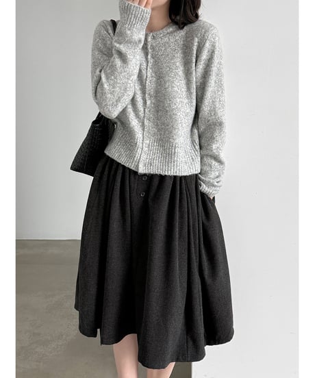 wool blend cardigan / 4color　hm3249