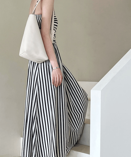 striped cami dress　hm3021