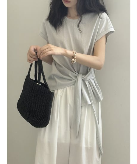 twist hem blouse / 2color　hm2407